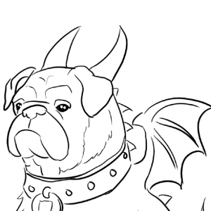 Bullodragon Colouring Sheet